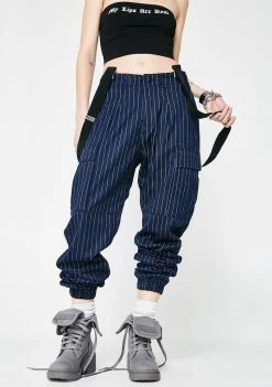 Poster Grl Too Bossy Suspender Cargo Pants