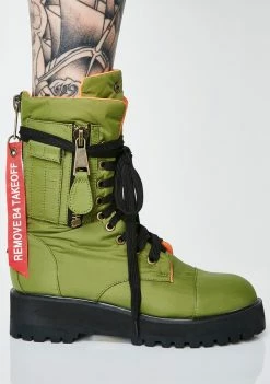Poster Grl Boots & Booties Kush Combat Flight Boots