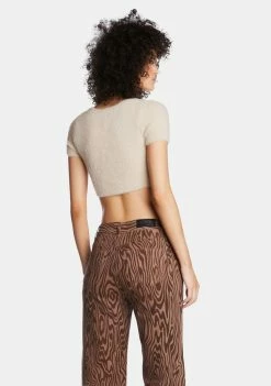 Poster Grl Stunner Status Cropped Sweater Knit Sweaters