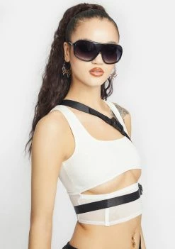 Poster Grl Icy On The Rise Buckle Corset Tank