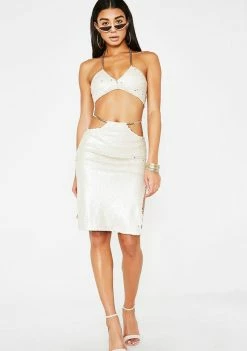 Poster Grl Bottoms Gold Standard Sequin Skirt