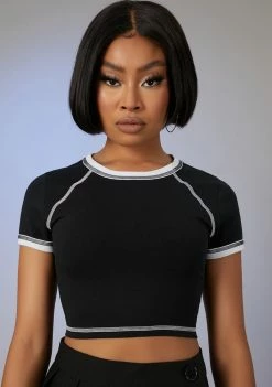 Poster Grl Backstabber Baddie Crop Tee