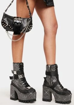 Poster Grl Platforms Baddie Mentality Platform Boots