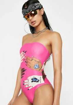 Poster Grl Can't Touch This One-Piece Swimsuit