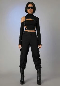 Poster Grl Passport Filler Buckle Strap Top Tops