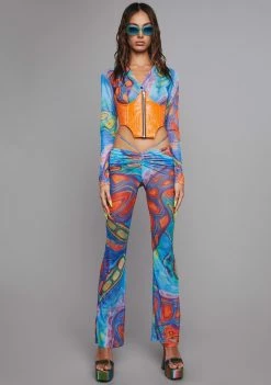 Poster Grl Trippy Charmer Mesh Shirt