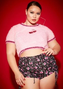 Poster Grl Miss Choose Ur Cherry Ruched Mini Shorts