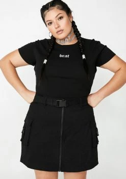 Poster Grl Always Miss Behaving Cargo Skirt