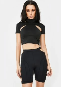 Poster Grl Feature Me Buckle Biker Shorts Bottoms