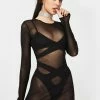 Poster Grl Fishnet Envy Me Sheer Lingerie Set