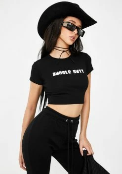 Poster Grl Tops Bonafide Bubble Butt Baby Tee