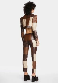 Poster Grl Skinny Pants Not The Same Patchwork Pants