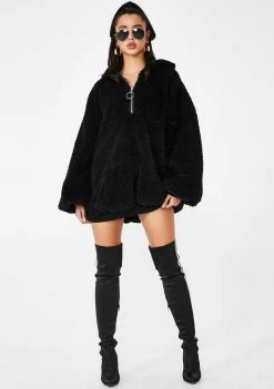 Poster Grl Realer Than Real Fuzzy Hoodie Tops