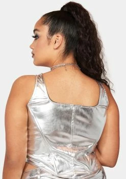 Poster Grl Tops Plus Frosty Queen Corset Top