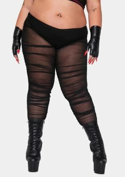 Poster Grl She's Baddie Goals Ruched Leggings Bottoms