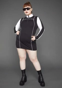 Poster Grl I'll Make My Mark Zip-Up Dress Dresses