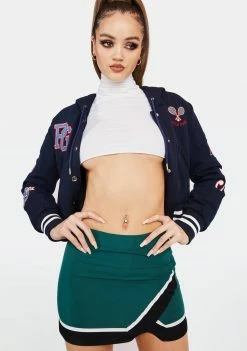 Poster Grl Bottoms Teal Head Captain Mini Skirt