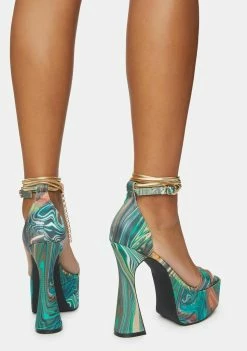 Poster Grl Hypnotic Habits Chain Platform Heels 7 Poster Grl Hypnotic Habits Chain Platform Heels