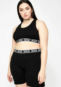 Poster Grl Night Go Boss Mode Sports Bra Tops