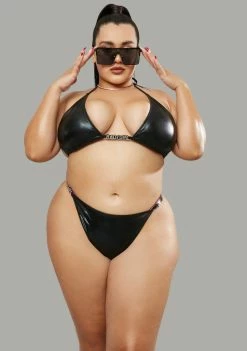Poster Grl She's 2 Much 4 U Bikini Set Swim