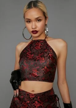 Poster Grl Clout Games Halter Tank Tops