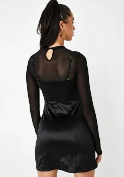 Poster Grl Dresses Call Me Over Satin Dress