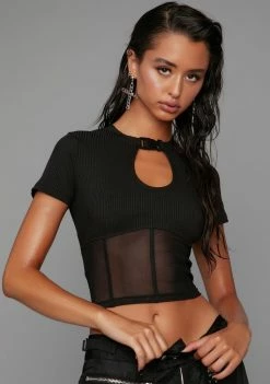 Poster Grl Bring The Competition Crop Tee Tops