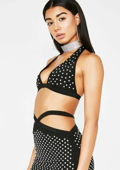 Poster Grl Diamond Fix Halter Bra Tops