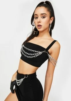 Poster Grl Thicc As Thieves Chain Tank Tops
