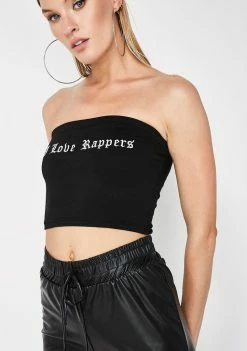 Poster Grl Tops I Love Rappers Boob Tube