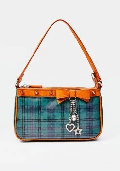 Poster Grl College Ruled Plaid Shoulder Bag Bags & Wallets