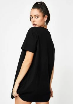 Poster Grl Stackin' Checks T-Shirt Dress