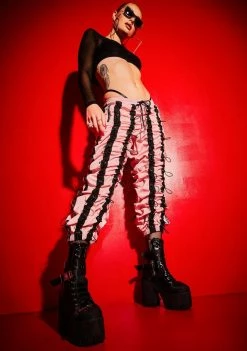 Poster Grl Love On The Line Bungee Cord Jogger Pants