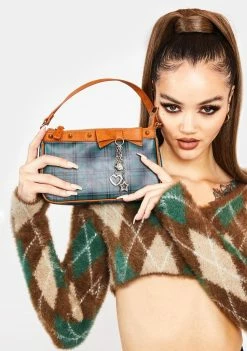 Poster Grl College Ruled Plaid Shoulder Bag Bags & Wallets 11 Poster Grl College Ruled Plaid Shoulder Bag Bags & Wallets
