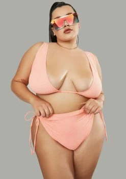 Poster Grl Plus Peachy Vice High Rise Bikini Set Swim