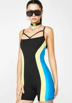 Poster Grl Jumpsuits & Rompers Major Facts Colorblock Playsuit