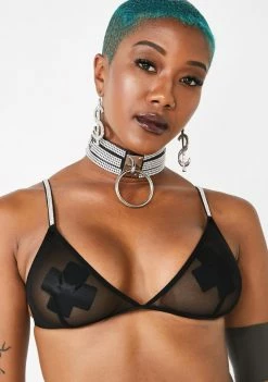 Poster Grl Sinful Body Goals Rhinestone Bra
