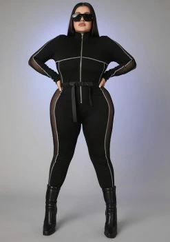 Poster Grl Always Switching Lanes Sporty Jumpsuit