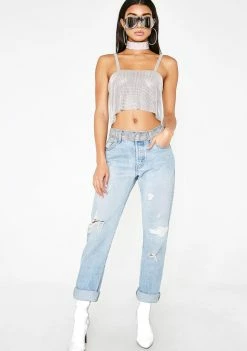 Poster Grl Diamonds Are Forever Crop Top Tops