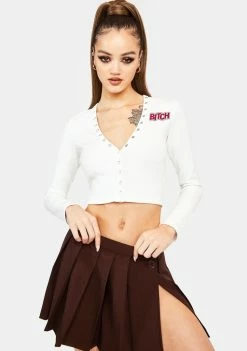 Poster Grl Baddie For Life Crop Tee Tops