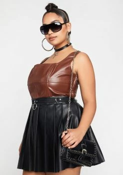 Poster Grl Plus Rowdy Rodeo Vegan Leather Corset