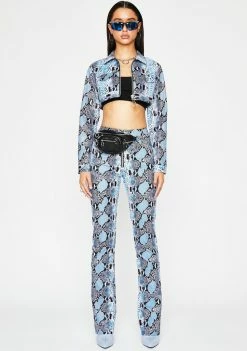 Poster Grl Bossy Bloodline Snakeskin Jacket Outerwear