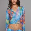 Poster Grl Trippy Charmer Mesh Shirt