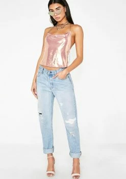 Poster Grl Champagne Showers Chain Top