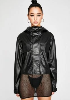 Poster Grl Secure The Bag Cropped Windbreaker