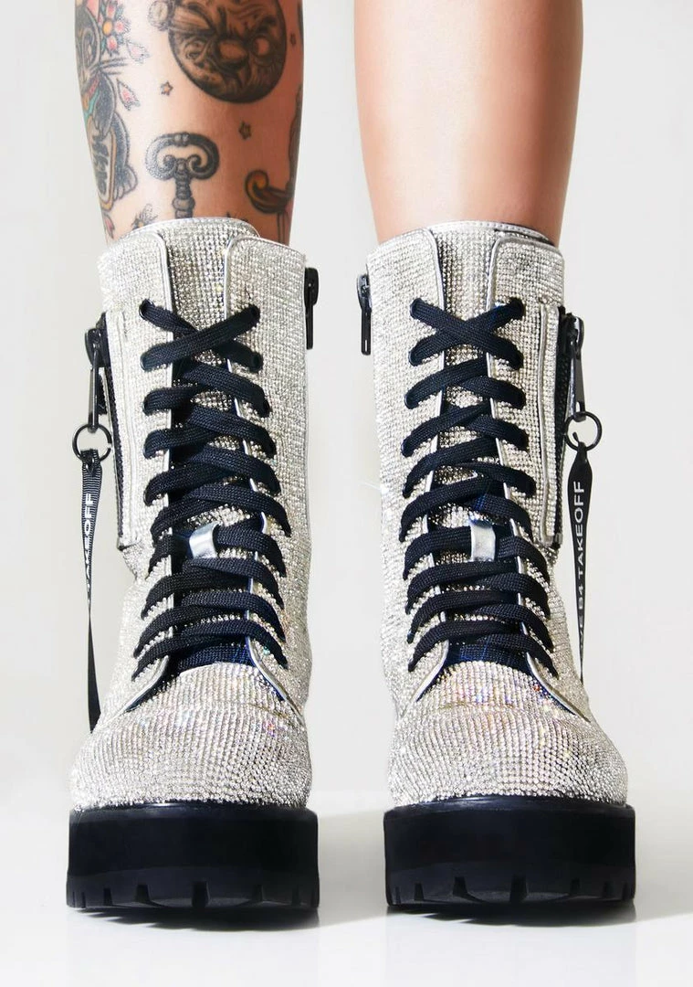 Poster Grl Combat Boots Billionaire Bling Boot 3 Poster Grl Combat Boots Billionaire Bling Boot