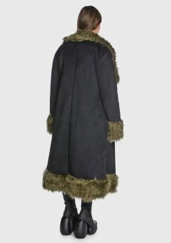 Poster Grl Plus Do Your Thing Faux Fur Coat Outerwear