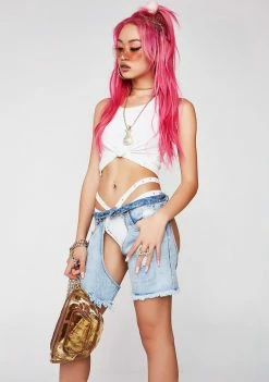 Poster Grl Miss New Booty Denim Chap Shorts