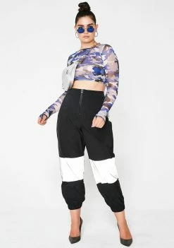 Poster Grl See Me Shining Reflective Pants Bottoms