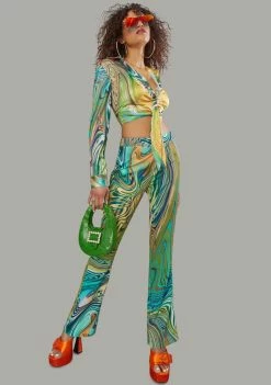 Poster Grl Hypnotic Habits Kick Flare Pants